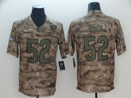 Men’s Chicago Bears Khalil Mack #52 Camouflage Jersey