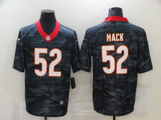 Men’s Chicago Bears Khalil Mack #52 Gray Camouflage Jersey