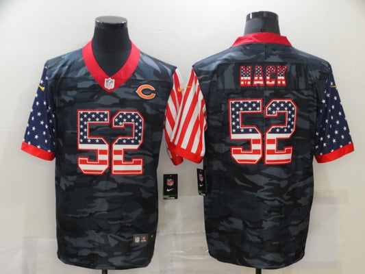 Men’s Chicago Bears Khalil Mack #52 Gray Camouflage Jersey