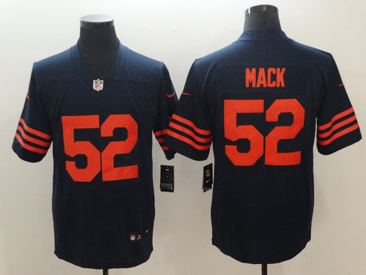 Men’s Chicago Bears Khalil Mack #52 Navy Jersey
