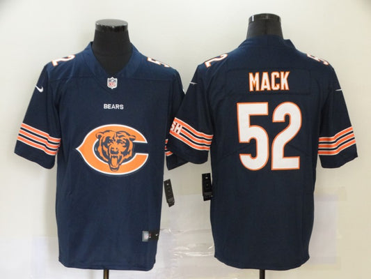 Men’s Chicago Bears Khalil Mack #52 Navy Team Jersey