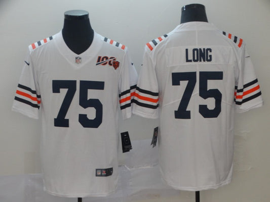 Men’s Chicago Bears Kyle Long #75 White Jersey