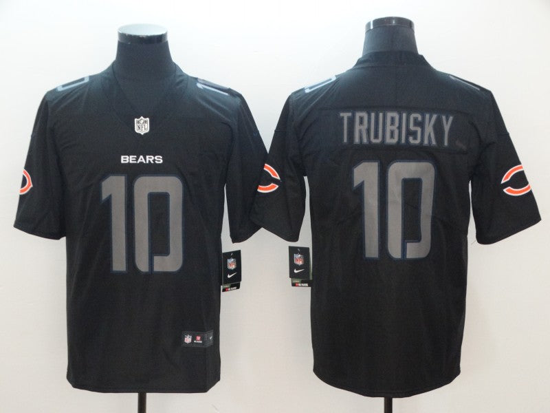 Men’s Chicago Bears Mitch Trubisky #10 Black Jersey