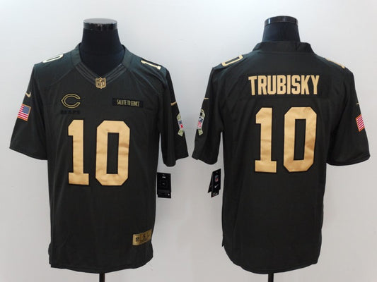 Men’s Chicago Bears Mitch Trubisky #10 Black Jersey