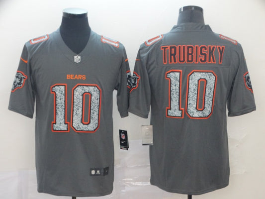 Men’s Chicago Bears Mitch Trubisky #10 Gray Jersey