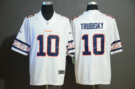 Men’s Chicago Bears Mitch Trubisky #10 White Jersey