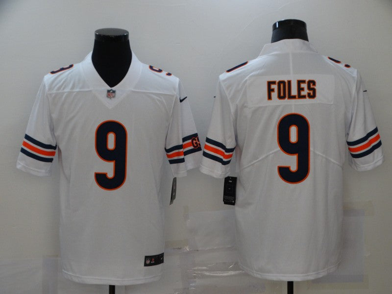 Men’s Chicago Bears Nick Foles #9 White Jersey