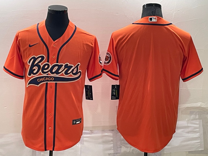Men’s Chicago Bears Orange Blank Jersey