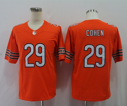 Men’s Chicago Bears Tarik Cohen #29 Orange Jersey