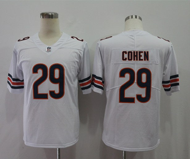 Men’s Chicago Bears Tarik Cohen #29 White Jersey