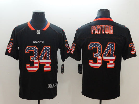 Men’s Chicago Bears Walter Payton #34 Black Jersey