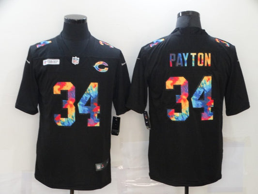 Men’s Chicago Bears Walter Payton #34 Black Team Jersey
