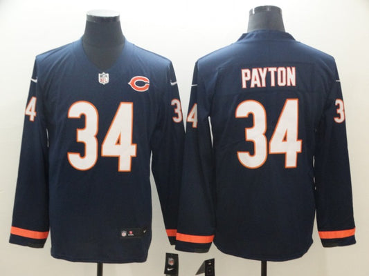 Men’s Chicago Bears Walter Payton #34 Navy Jersey