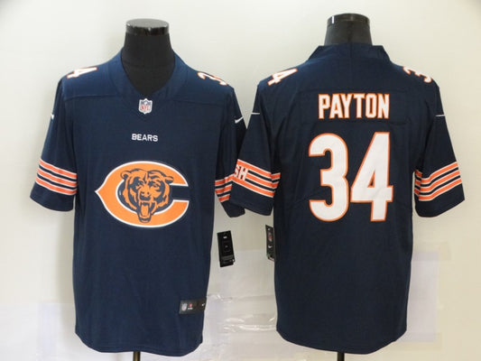 Men’s Chicago Bears Walter Payton #34 Navy Jersey