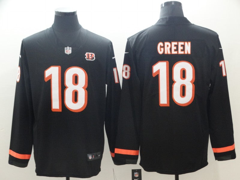Men’s Cincinnati Bengals A.J. Green #18 Black Jersey