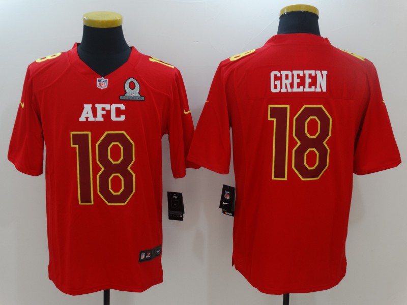 Men’s Cincinnati Bengals A.J. Green #18 Red Jersey