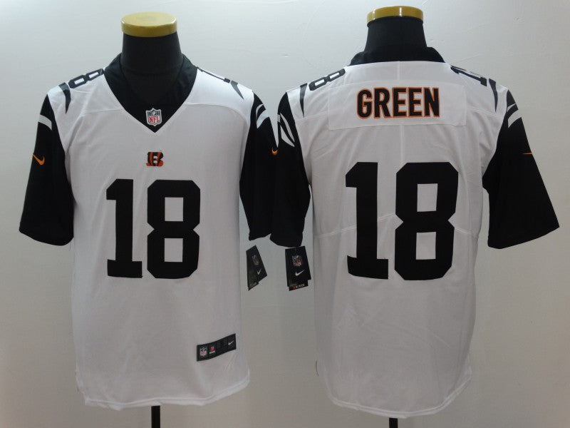Men’s Cincinnati Bengals A.J. Green #18 White Jersey