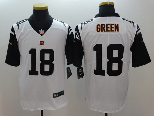 Men’s Cincinnati Bengals A.J. Green #18 White Jersey
