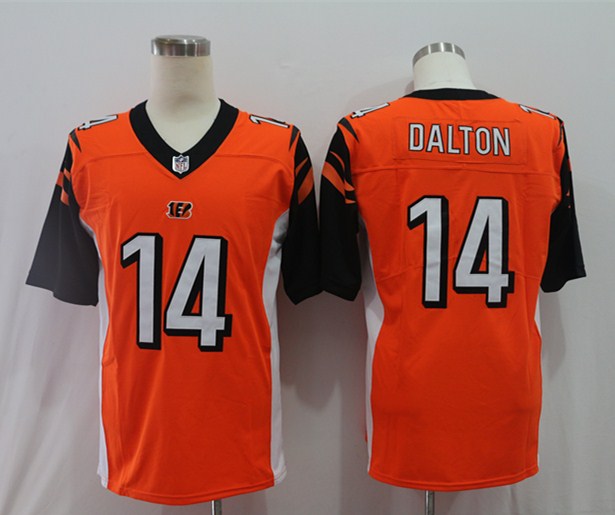Men’s Cincinnati Bengals Andy Dalton #14 Orange Jersey