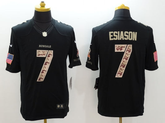 Men’s Cincinnati Bengals Boomer Esiason #7 Black Jersey