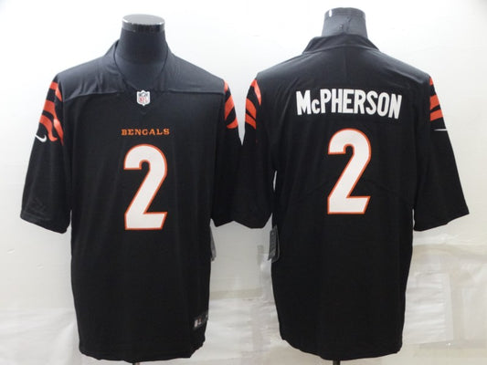 Men’s Cincinnati Bengals Evan McPherson #2 Black Jersey