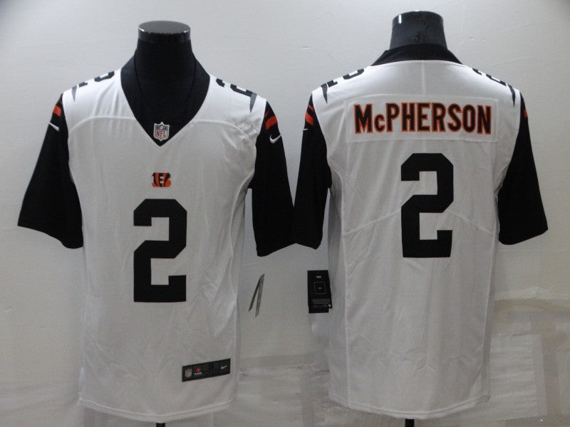 Men’s Cincinnati Bengals Evan McPherson #2 White Jersey