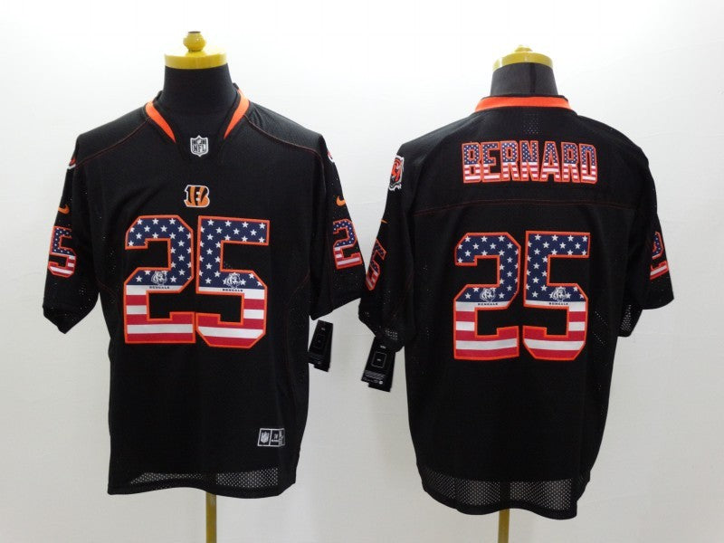Men’s Cincinnati Bengals Giovanni Bernard #25 Black Jersey