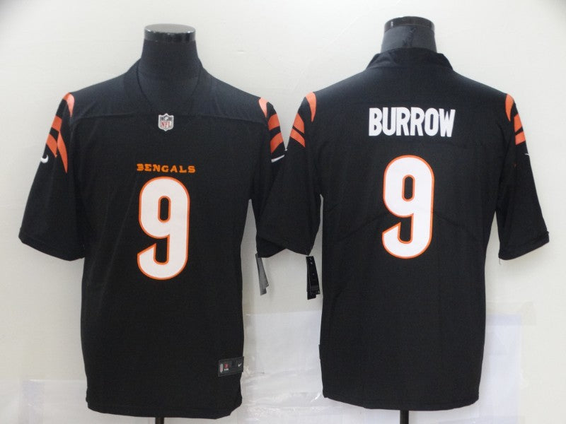 Men’s Cincinnati Bengals Joe Burrow #9 Black Jersey