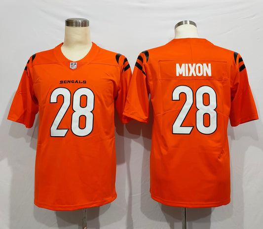 Men’s Cincinnati Bengals Joe Mixon #28 Orange Alternate Jersey