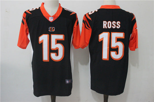 Men’s Cincinnati Bengals John Ross #15 Black Jersey