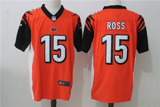 Men’s Cincinnati Bengals John Ross #15 Orange Jersey