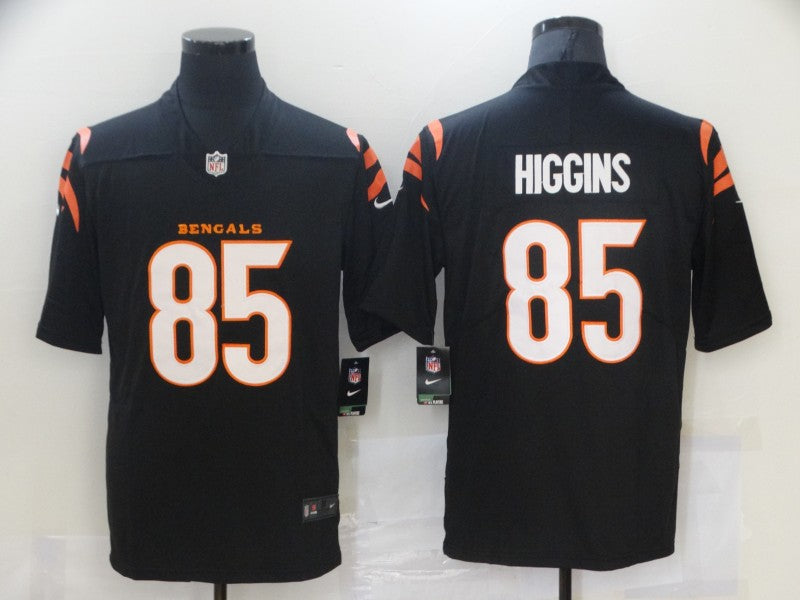Men’s Cincinnati Bengals Tee Higgins #85 Black Jersey