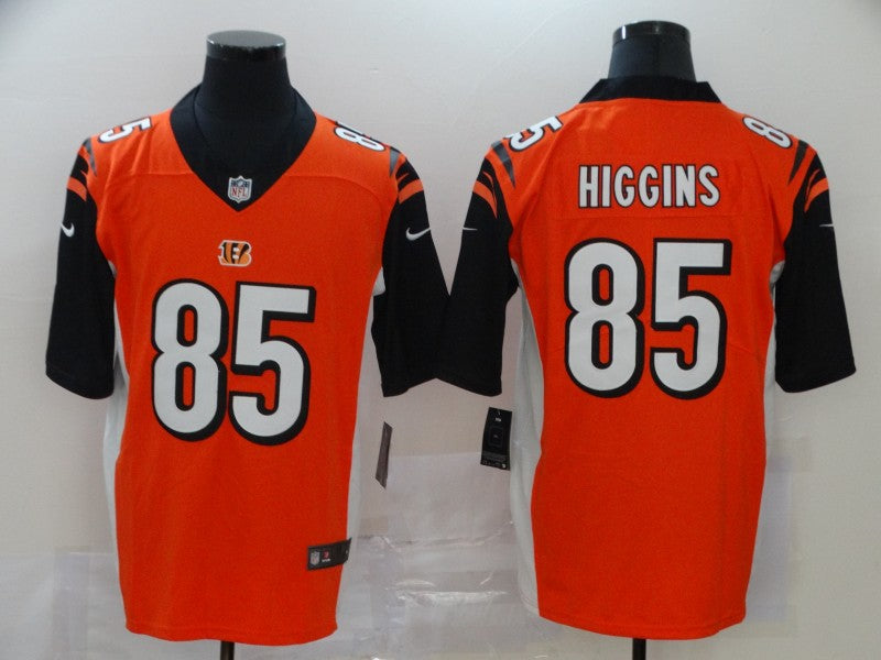 Men’s Cincinnati Bengals Tee Higgins #85 Orange Jersey