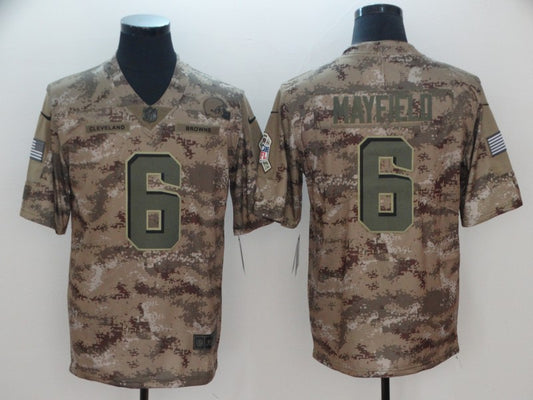 Men’s Cleveland Browns Baker Mayfield Camouflage Legend Jersey
