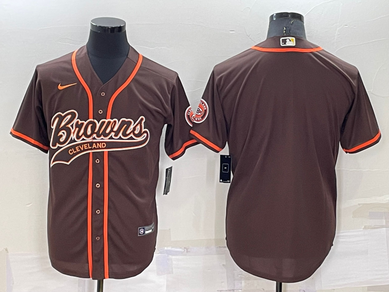 Men’s Cleveland Browns Brown Blank Jersey
