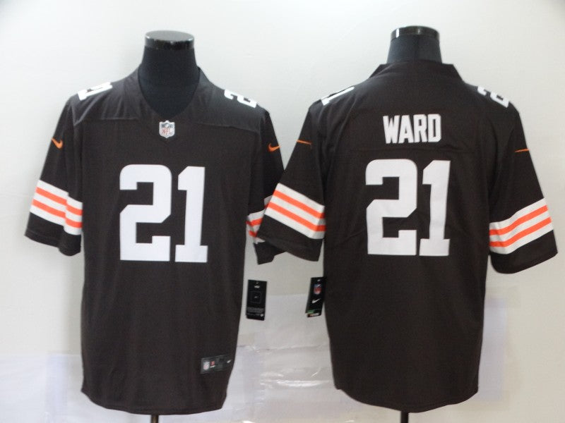 Men’s Cleveland Browns Denzel Ward #21 Brown Jersey