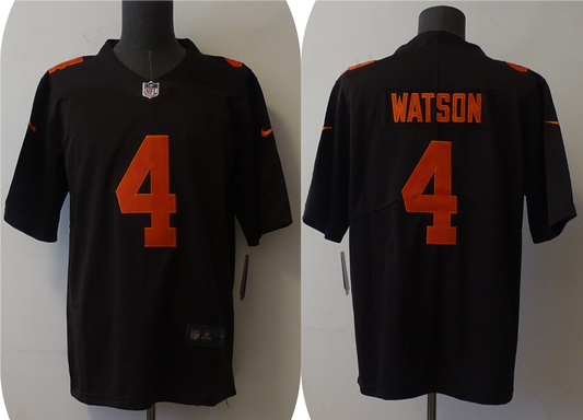 Men’s Cleveland Browns Deshaun Watson #4 Brown Alternate Legend Jersey