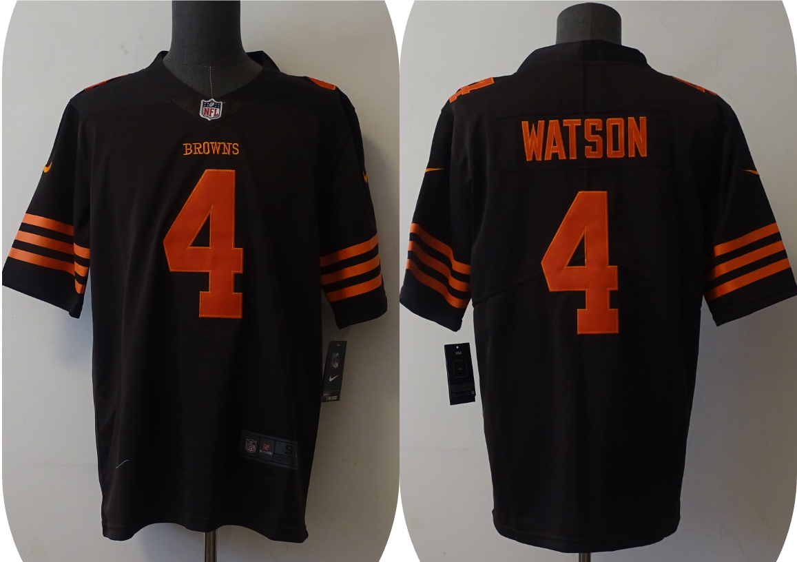 Men’s Cleveland Browns Deshaun Watson #4 Brown Jersey