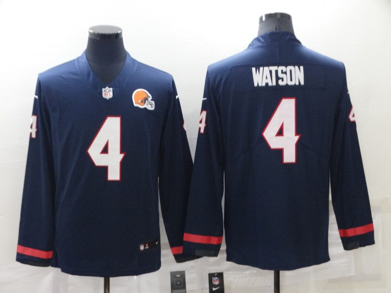 Men’s Cleveland Browns Deshaun Watson #4 Navy Jersey
