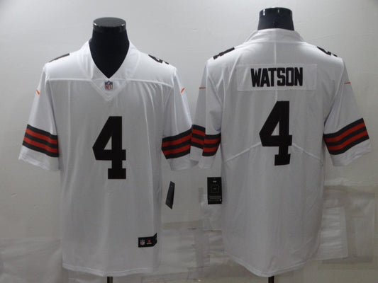 Men’s Cleveland Browns Deshaun Watson #4 White Jersey
