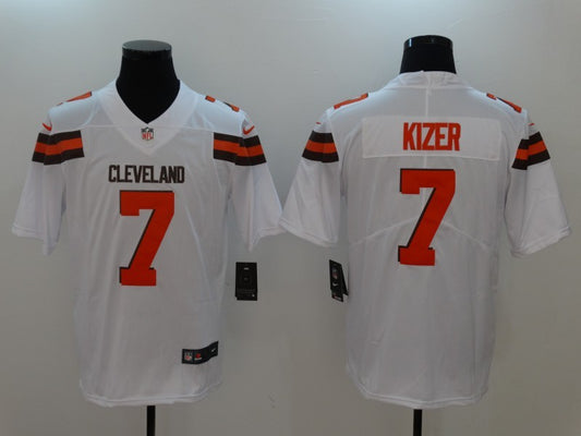 Men’s Cleveland Browns DeShone Kizer #7 White Jersey