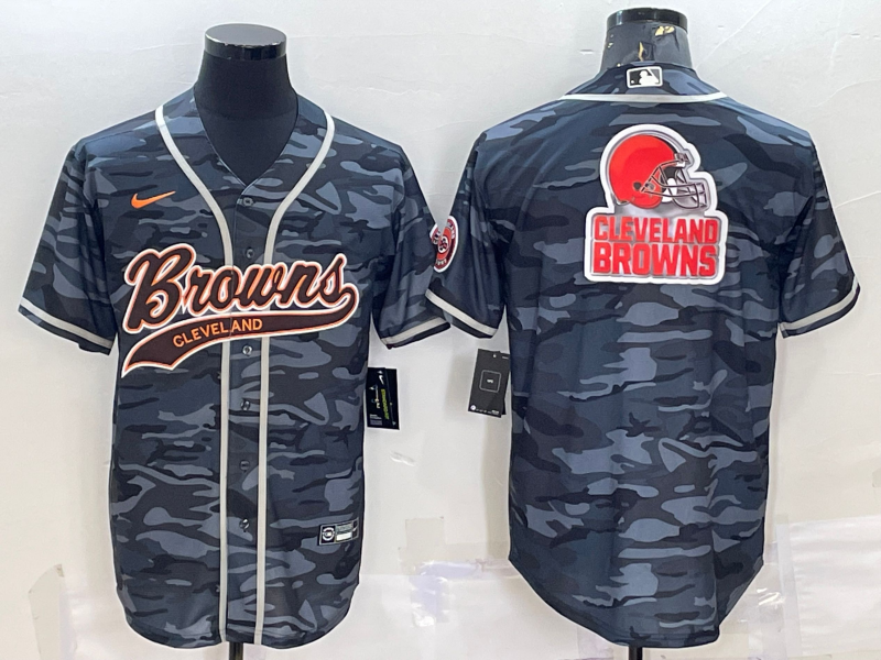 Men’s Cleveland Browns Grey Camouflage Jersey