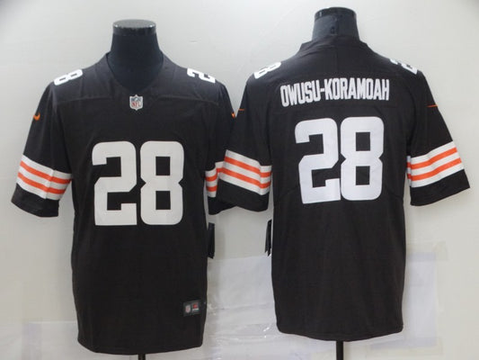 Men’s Cleveland Browns Jeremiah Owusu-Koramoah #28 Brown Jersey