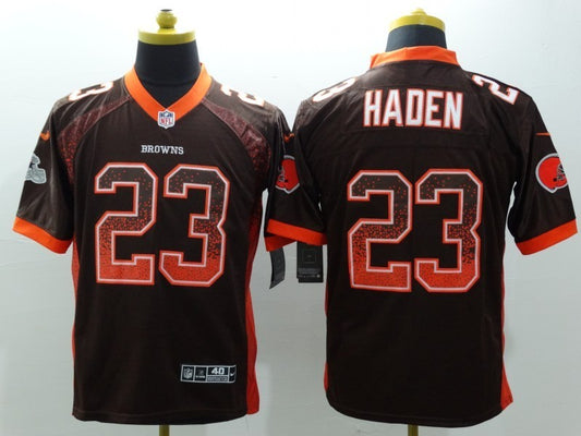 Men’s Cleveland Browns Joe Haden #23 Brown Jersey