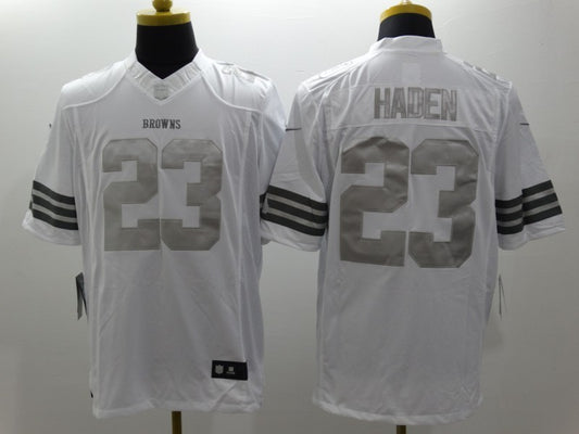 Men’s Cleveland Browns Joe Haden #23 White Jersey