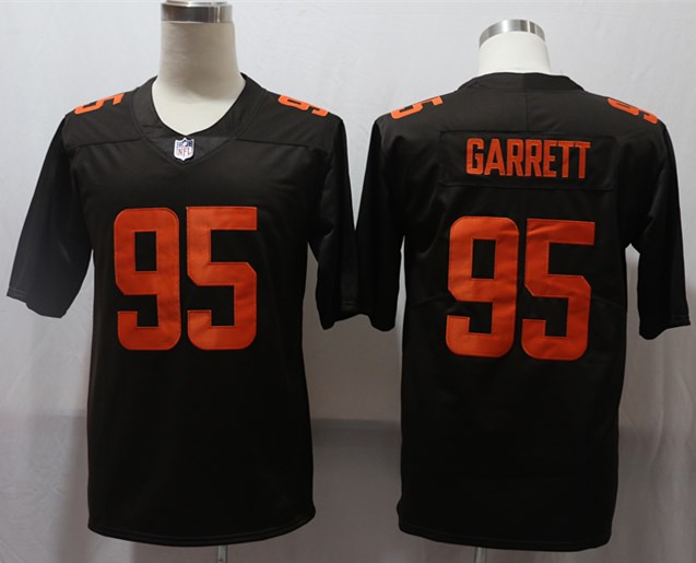 Men’s Cleveland Browns Myles Garrett #95 Brown Alternate Legend Jersey