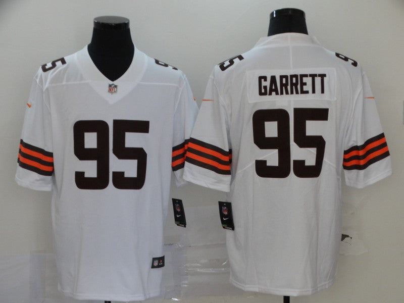 Men’s Cleveland Browns Myles Garrett #95 White Jersey
