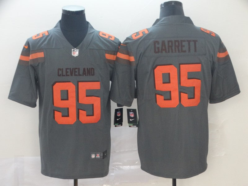 Men’s Cleveland Browns Myles Garrett Gray Inverted Legend Jersey