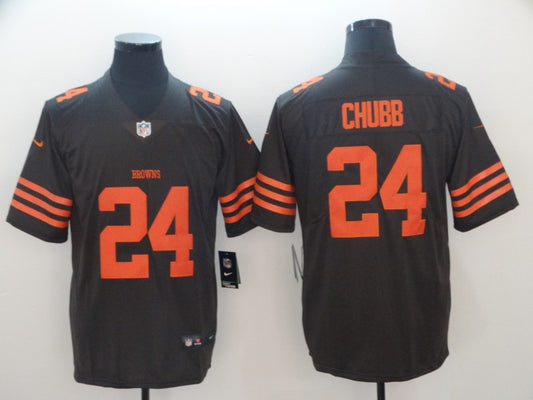Men’s Cleveland Browns Nick Chubb #24 Brown Jersey