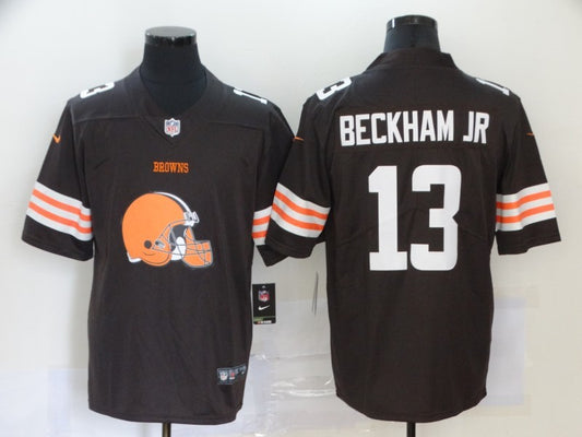 Men’s Cleveland Browns Odell Beckham Jr. #13 Brown Authentic Jersey